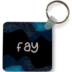 Sleutelhanger - Fay - Pastel - Meisje - Plastic - Rond - Uitdeelcadeautjes