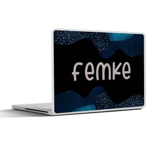 Laptop sticker - 12.3 inch - Femke - Pastel - Meisje - 30x22cm - Laptopstickers - Laptop skin - Cover