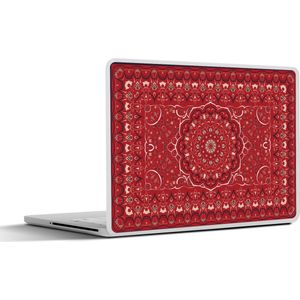 Laptop sticker - 12.3 inch - Perzisch Tapijt - Vloerkleed - Mandala - Rood - 30x22cm - Laptopstickers - Laptop skin - Cover