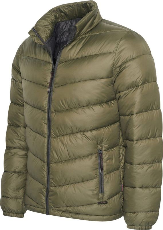 Cappuccino Italia - Heren Jas - Winter Jacket - Groen - Katoen