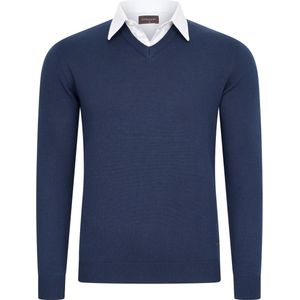 Cappuccino Italia - Mock Pullover - Heren Trui - Blauw
