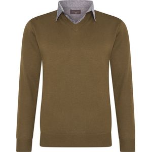 Cappuccino Italia - Mock Pullover - Bruin - Heren Trui