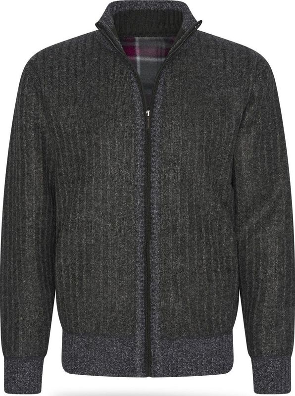 Cappuccino Italia - Heren Vest Bounded Jacket Antraciet - Grijs