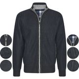 Cappuccino - Trui - Zwart - 100% Polyester - Geribde Afwerking