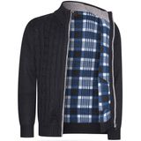 Cappuccino - Trui - Zwart - 100% Polyester - Geribde Afwerking