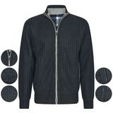 Cappuccino - Trui - Zwart - 100% Polyester - Geribde Afwerking