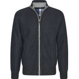 Cappuccino - Trui - Zwart - 100% Polyester - Geribde Afwerking