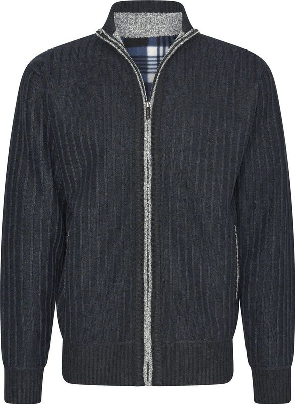 Cappuccino - Trui - Zwart - 100% Polyester - Geribde Afwerking