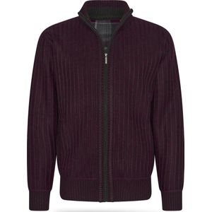 Warme trui met rits - Bordeaux - XL