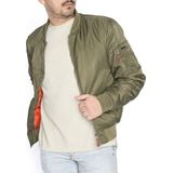 Herenjas - Groen - Tussenseizoen - 100% Nylon - 2 Afsluitbare Binnenzakken