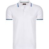 Cappuccino Italia - Heren Polo SS Polo Applique Pique - Wit - Maat XXL