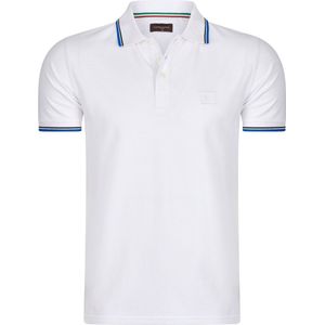 Cappuccino Italia - Heren Polo SS Polo Applique Pique - Wit