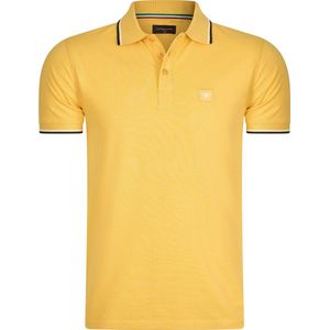 Cappuccino Italia - Heren Polo SS Polo Applique Pique - Geel