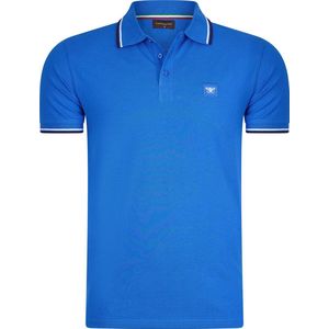 Cappuccino Italia - Heren Polo SS Polo Applique Pique - Blauw