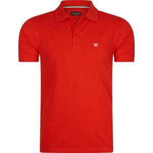 Cappuccino Italia - Heren Polo SS Polo Plain Pique - Rood
