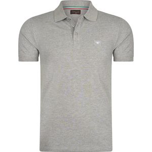 Cappuccino Italia - Heren Polo SS Polo Plain Pique - Grijs