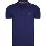 Cappuccino Italia - Heren Polo SS Polo Plain Pique - Blauw