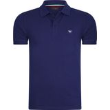 Cappuccino Italia - Heren Polo SS Polo Plain Pique - Blauw