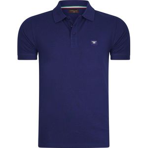 Cappuccino Italia - Heren Polo SS Polo Plain Pique - Blauw