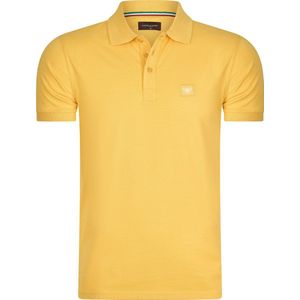 Cappuccino Italia - Heren Polo SS Polo Plain Pique - Geel