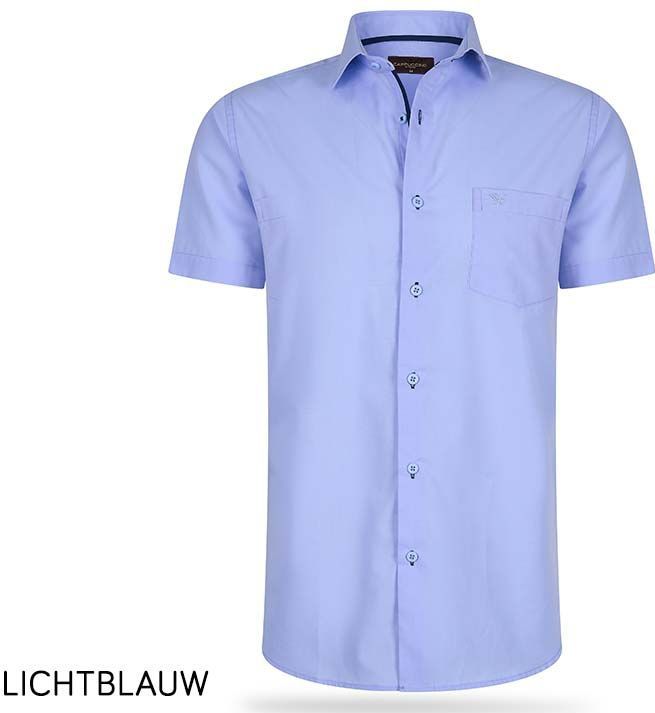 Cappuccino Italia - Palermo - Overhemd - Blauw - Katoen/Polyester