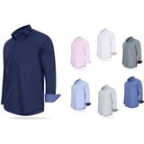 Cappuccino Italia - Heren Overhemd - Uni - Wit - Katoen/Polyester