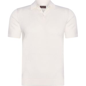 Cappuccino Italia - Heren Polo SS Plain Tricot Polo - Wit