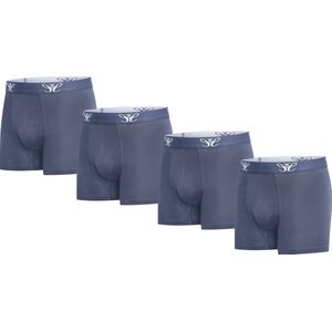 Cappuccino Italia - 4-Pack Boxershorts - Navy, Zwart - Katoen, Elastaan