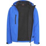 Cappuccino Italia - Heren Outdoorjas Softshell Hood Jacket Royal - Blauw