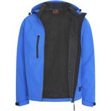 Cappuccino Italia - Heren Outdoorjas Softshell Hood Jacket Royal - Blauw