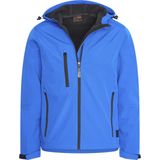 Cappuccino Italia - Heren Outdoorjas Softshell Hood Jacket Royal - Blauw