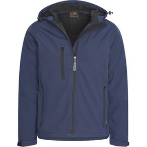 Cappuccino Italia Softshell Hood Jacket - Navy Blauw