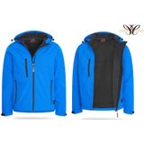 Softshell Jas - Lichtgrijs - Met Kap - Winddicht - XXL