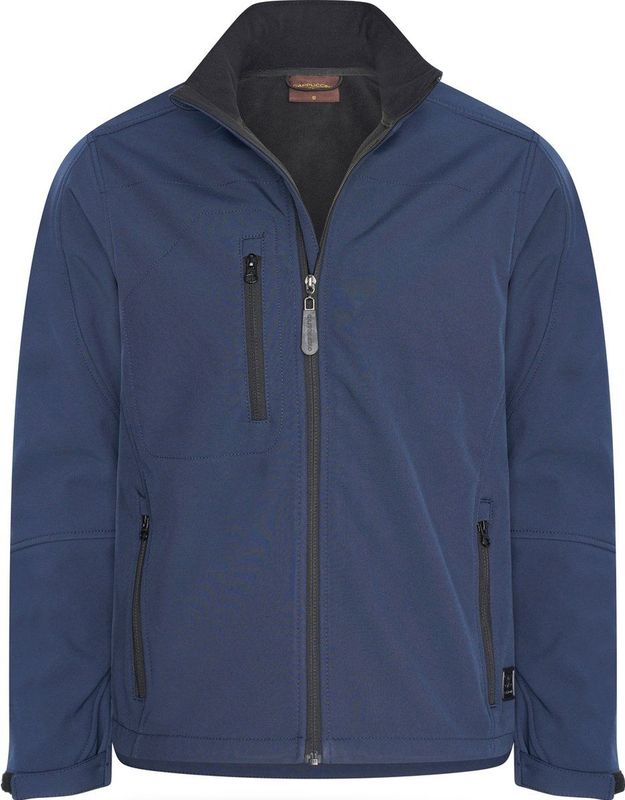 Cappuccino Italia Softshell zip jacket navy