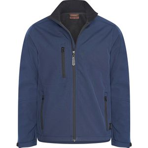 Cappuccino Softshell Zip Jack voor Heren - Navy Kleur