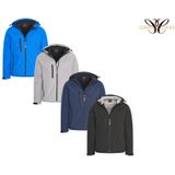 Cappuccino Italia - Heren Outdoorjas Softshell Zip Jacket Grijs - Grijs