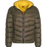 Cappuccino Italia - Heren Jas winter Hooded Winter Jacket Army - Groen