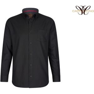 Cappuccino - Herenhemd - Zwart - Regular Fit