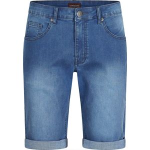 Cappuccino Italia - Heren Shorts Denim Short Mid Wash - Blauw