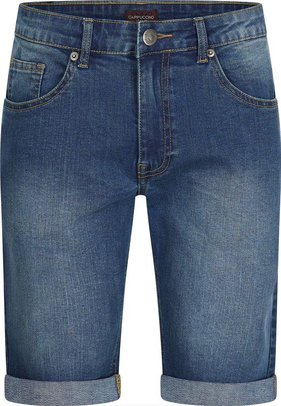 Cappuccino Italia - Heren Shorts Denim Short Dark Wash - Blauw