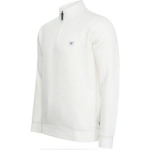 Cappuccino - Fleece Trui - Off White - Korte Rits