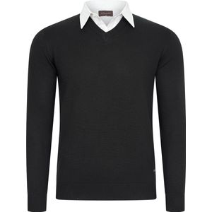 Cappuccino Italia - Mock Pullover - Heren Trui - Zwart