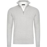Cappuccino Italia - Mock Zip Pullover - Rood - Katoen/Polyester