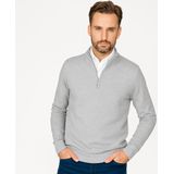 Cappuccino Italia - Mock Zip Pullover - Rood - Katoen/Polyester