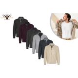 Cappuccino Italia - Heren Sweater - Bounded Jacket - Zwart - Groen - Polyester