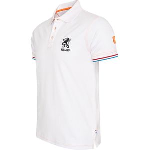 Cappuccino Italia - Dutch Lion Polo EK2024 - Heren Polo - Wit