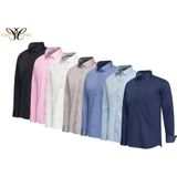 Cappuccino - Herenhemd - Bruin - Katoen met Elastaan