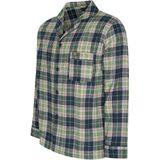 Heerlijk warme flanellen herenpyjama - Blauw