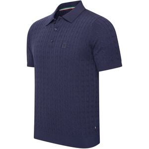 Cappuccino Italia Caorle cable knit polo