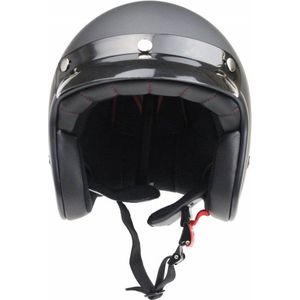 Redbike RB-760 jethelm mat zwart - maat S